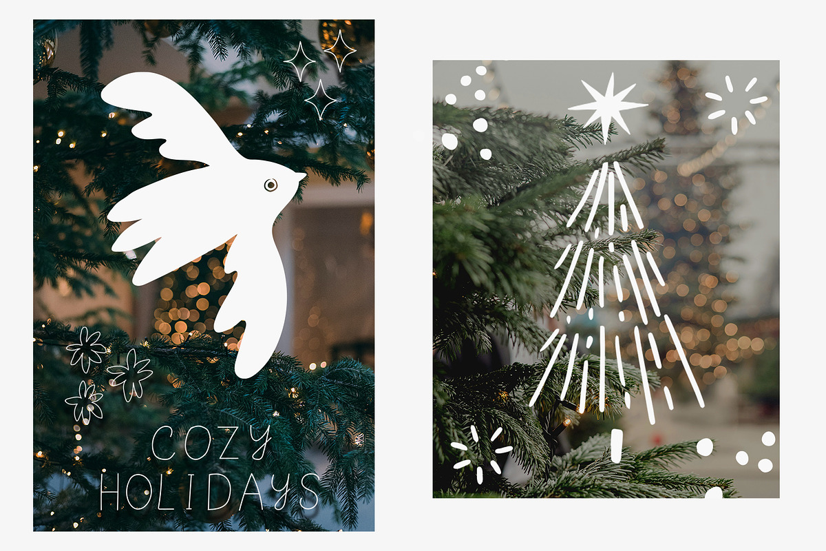 Cozy Holidays | Christmas Clipart, a Decorative Illustration by danceyourlife (Photo 8 of 15)