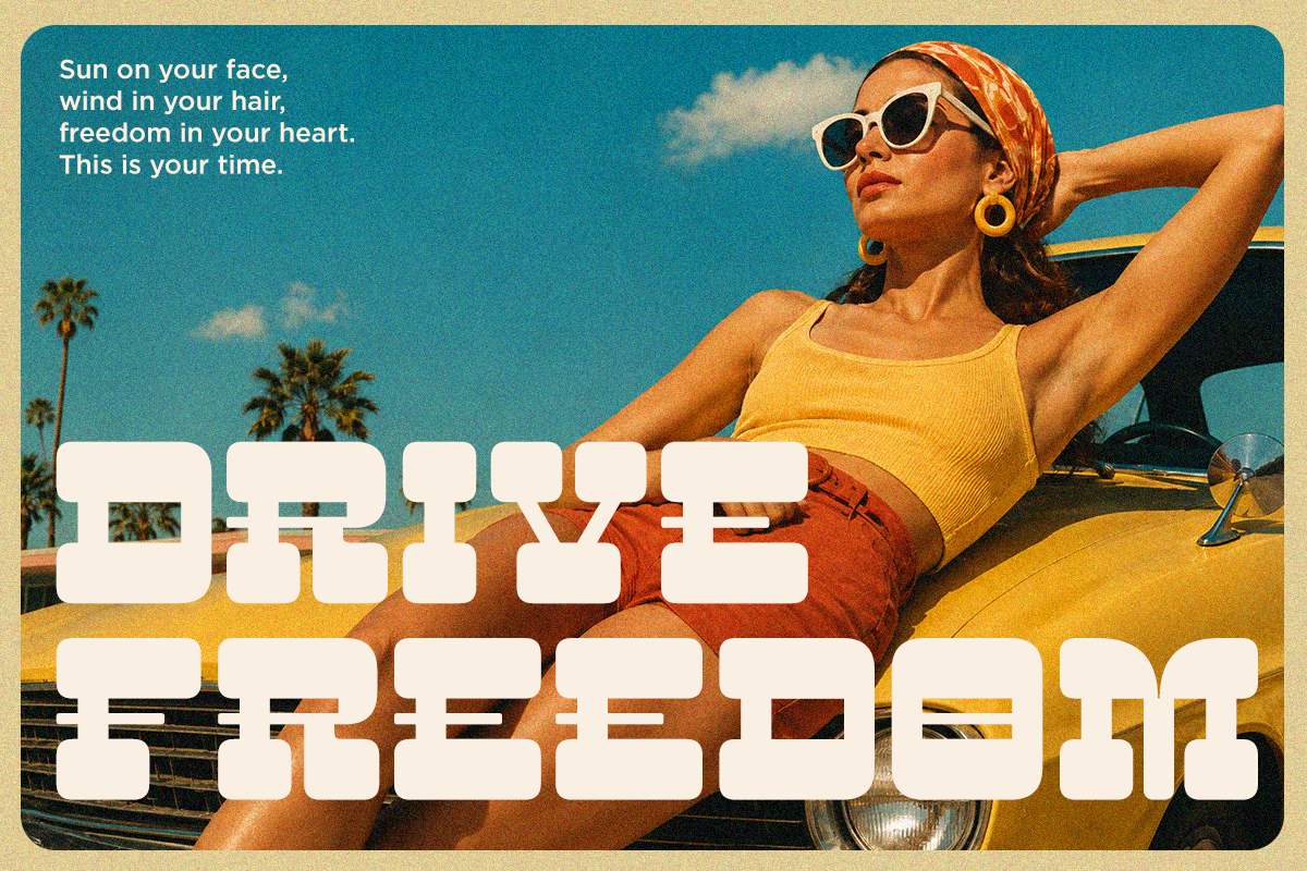 Incline – Retro Groovy Slab Serif, a Slab Serif Font by Font Liner (Photo 7 of 11)