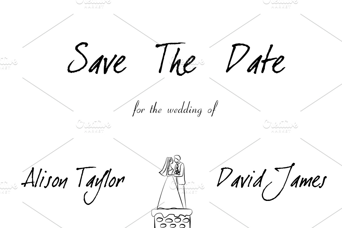 Elegant Wedding Invitation Set, an Invitation Template by Watercolor_Vector Graphic (Photo 5 of 6)