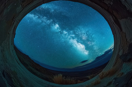 Milky Way over desert landscape capt, a Photo by Iftikhar Alam