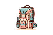 Adventure Hiking Bag Icons, an Object Graphic by yasushie (Thumbnail 5 of 16)