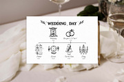 Wedding Line Art Vector Set, an Object Illustration by VerAna (Thumbnail 9 of 18)