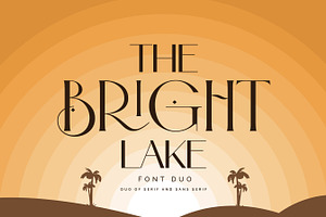 The Bright Lake Font Duo + Logos