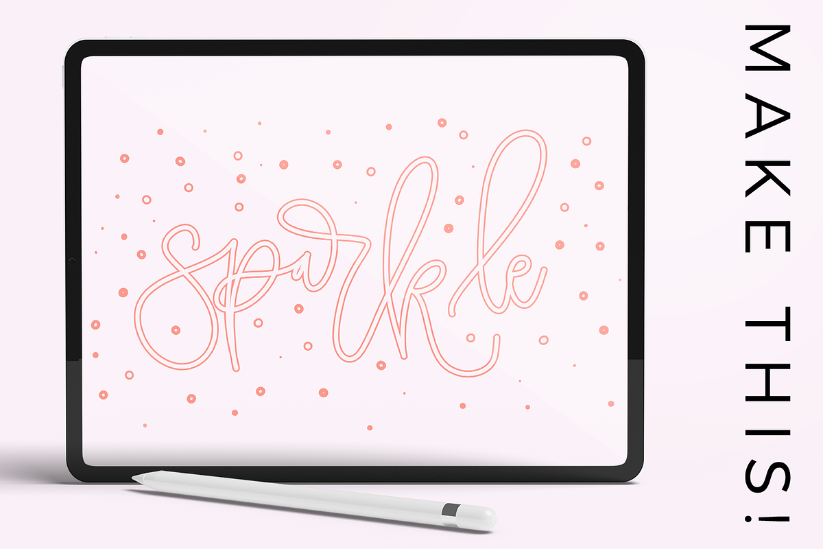 Procreate Lettering Brushes, a Brush Add-On by Beck McCormick (Photo 14 of 18)