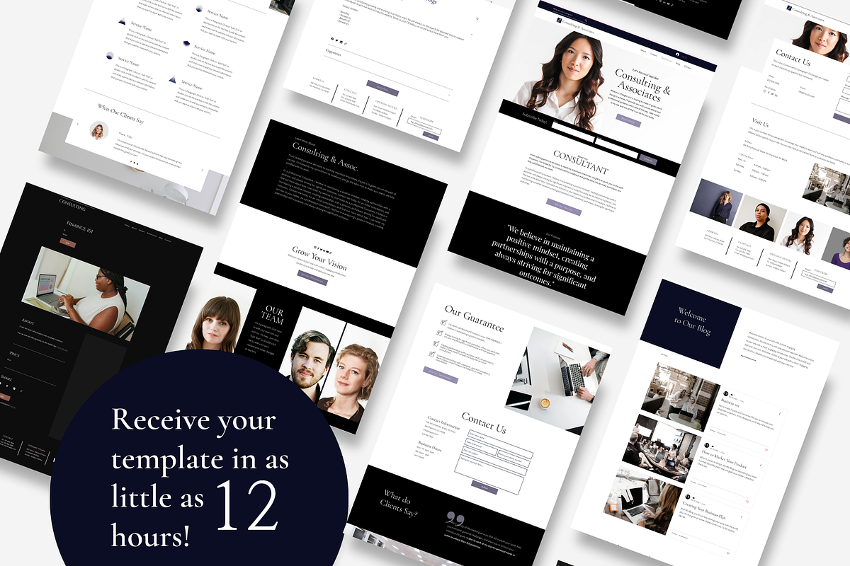 WIX Website Template for Consultants, a Wix Template by CreatedbyVision LLC (Photo 2 of 10)