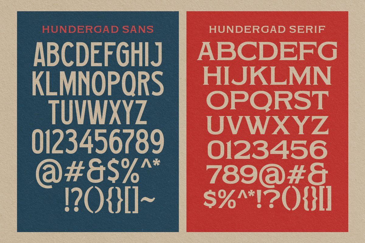 UPDATE - Hundergad Collection Font, a Script Font by Letterhend Studio (Photo 10 of 10)