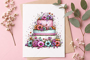 Watercolor Birthday Clipart Bundle, a Seasonal Illustration by Canvas Craft (Thumbnail 10 of 10)