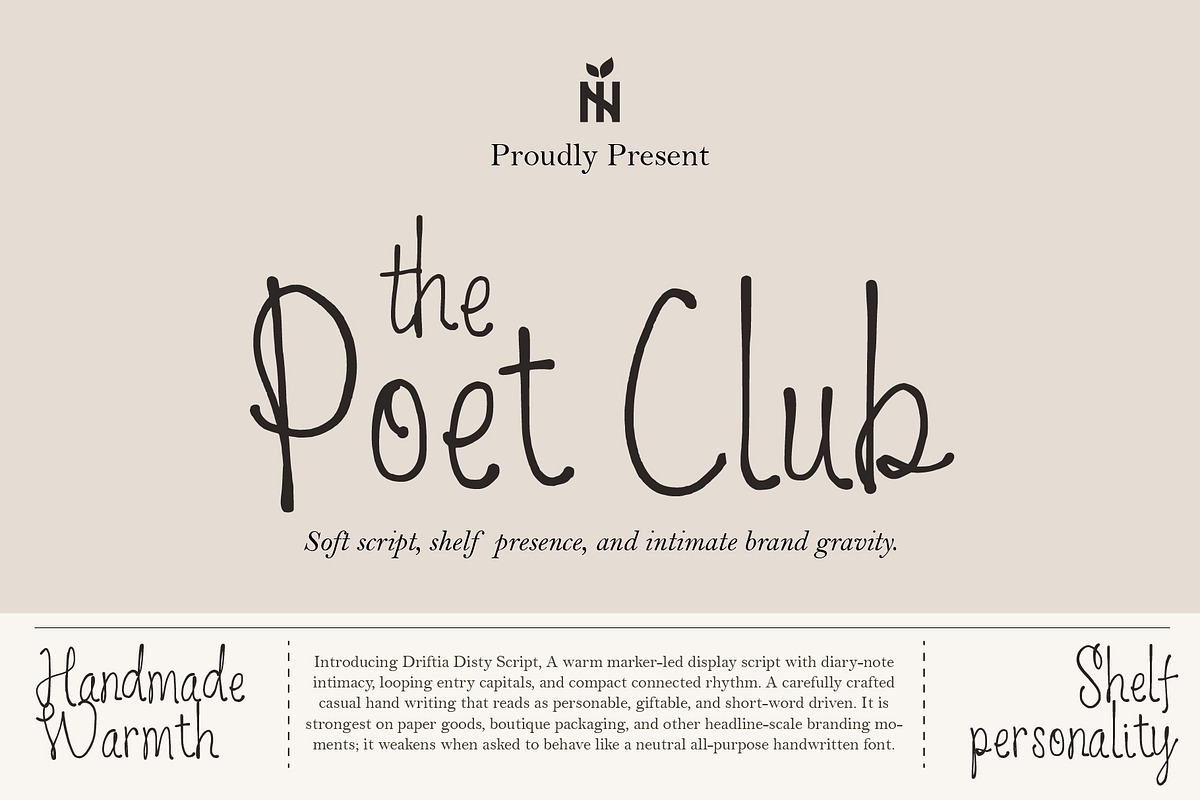 Poet Club - Warm Marker Script, a Script Font by Inviline.co (Photo 1 of 12)