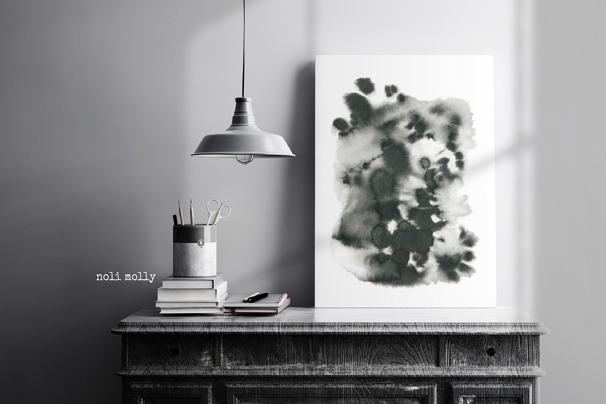 Black ink. Backgrounds, a Decorative Illustration by Noli Molly Store (Photo 7 of 8)