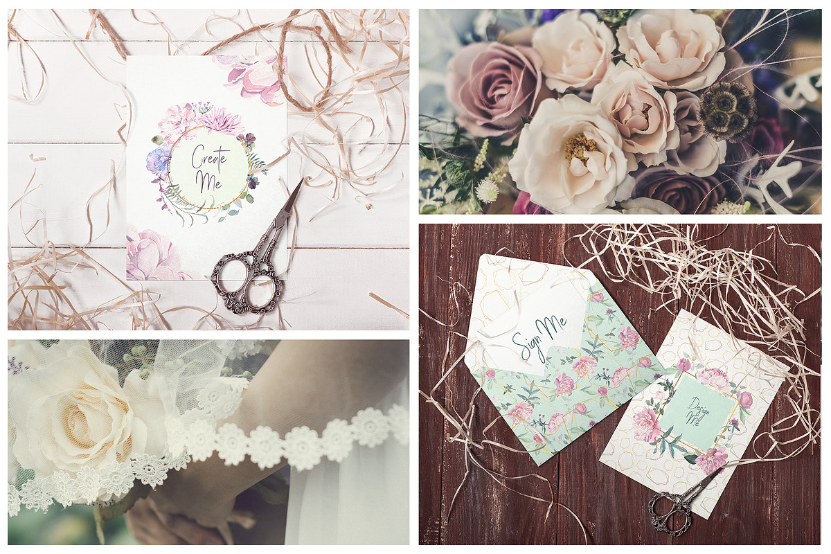 Chic Watercolor Floral Collection, an Illustration by ColorfulNest (Photo 8 of 13)