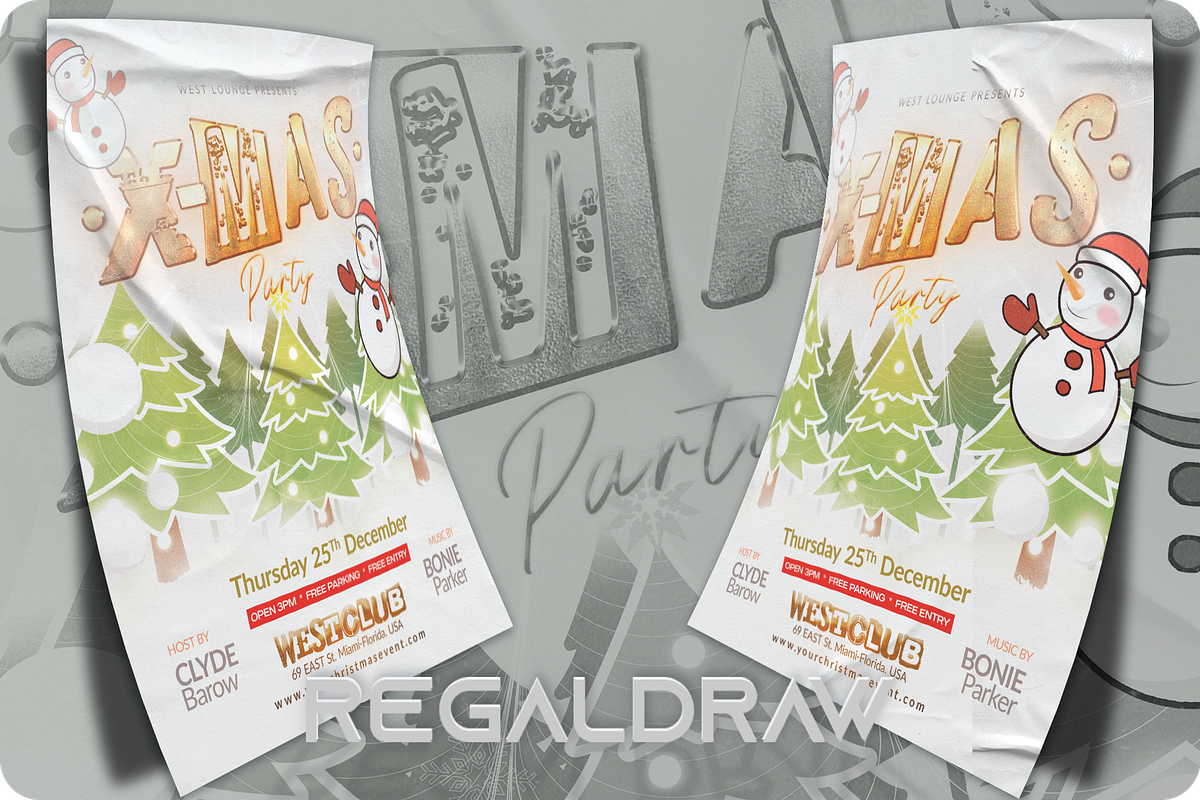 Marry Christmas Event Flyer, a Flyer Template by regalDRAW (Photo 2 of 4)