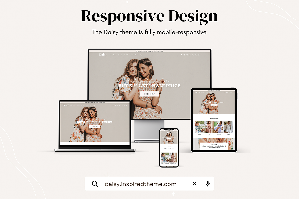 Daisy - Boutique Shopify Theme, a Shopify Template by InspiredTheme (Photo 6 of 9)