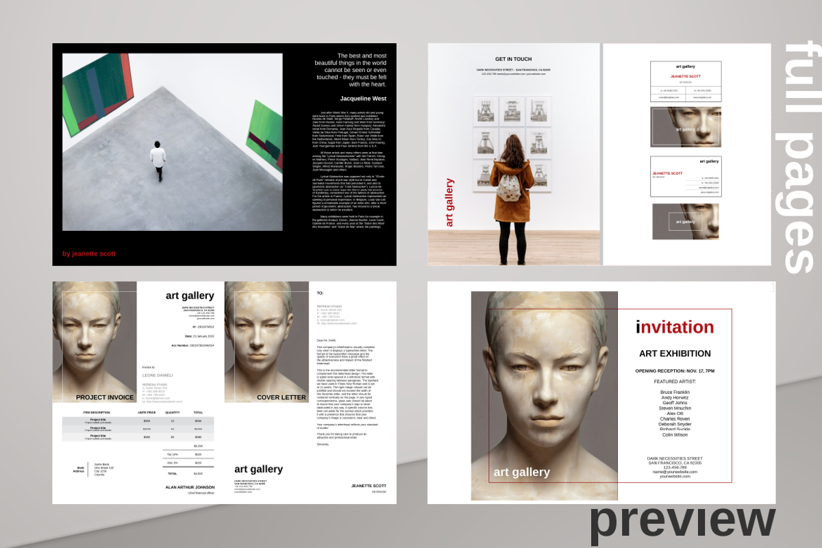 Art Gallery Package, a Brochure Template by Boris Cupac (Photo 26 of 26)