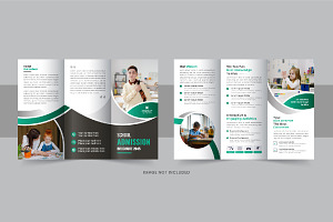 Kid School Trifold Brochure Design