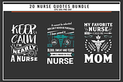 Nurse 20 quotes t shirt bundle, a Graphic by Uniquesvg99 (Thumbnail 5 of 8)