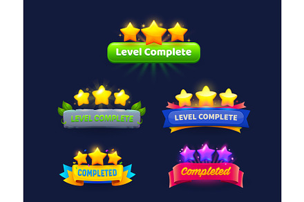 Game level complete or level up, a Technology Illustration by Vector Tradition