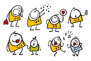 Cartoon women set 1., a Person Illustration by eka panova (Thumbnail 5 of 6)