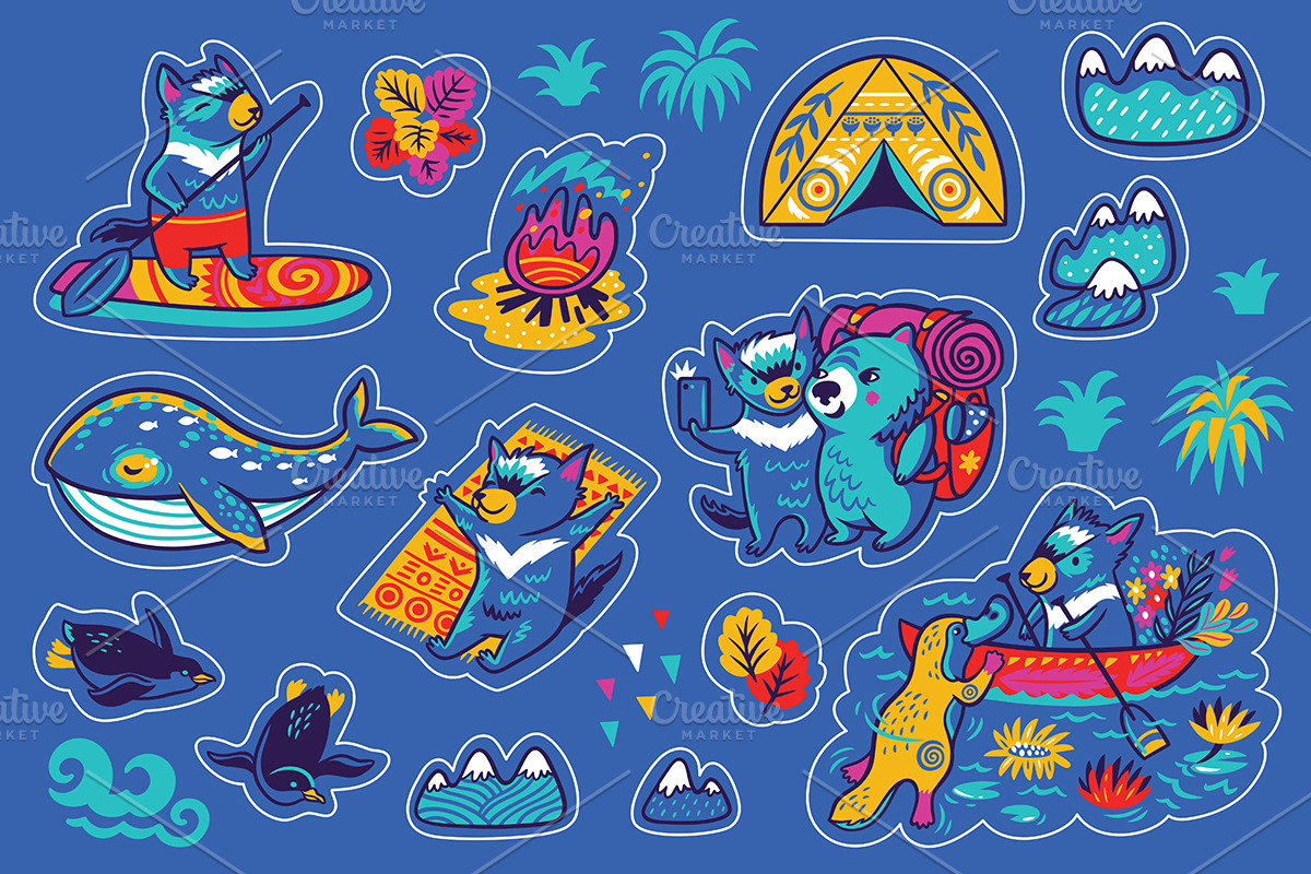 Big Sticker Bundle #2, an Animal Illustration by PenguinHouse (Photo 15 of 16)