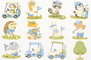 Golf Baby Shower Clipart PNG Animals, a Sport Illustration by SugarCloudStudioArt (Thumbnail 2 of 9)