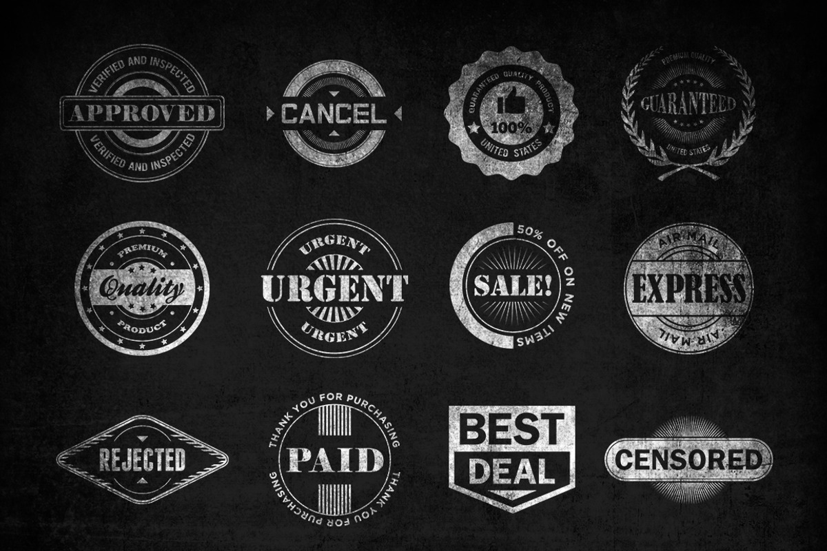 24 Customizable Rubber Stamps preview 2