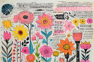 Vintage Flower Garden