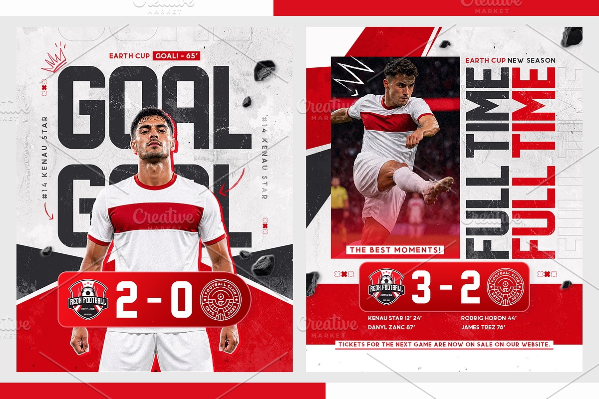 World Cup Social Media Football Pack, a Social Media Template by OnurDemircan (Photo 3 of 4)