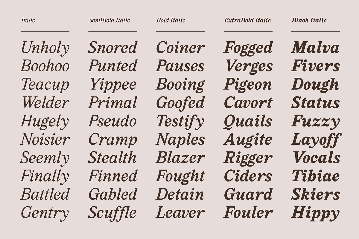 Marjorie Variable Serif + Italics, a Font by That That Creative (Photo 4 of 14)