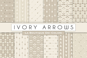 Neutral Arrow Seamless Digital Paper