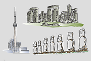 27 Landmarks, an Illustration by Jadugar Design Studio (Thumbnail 10 of 13)