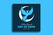 International Day of Hope Banner, a Social Media Template by nandinigraphics (Thumbnail 1 of 3)