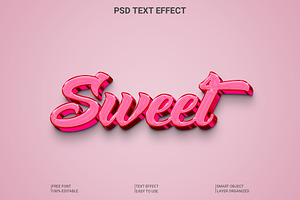 Sweet Text Effect Photoshop, a Layer Style Add-On by Imamul001