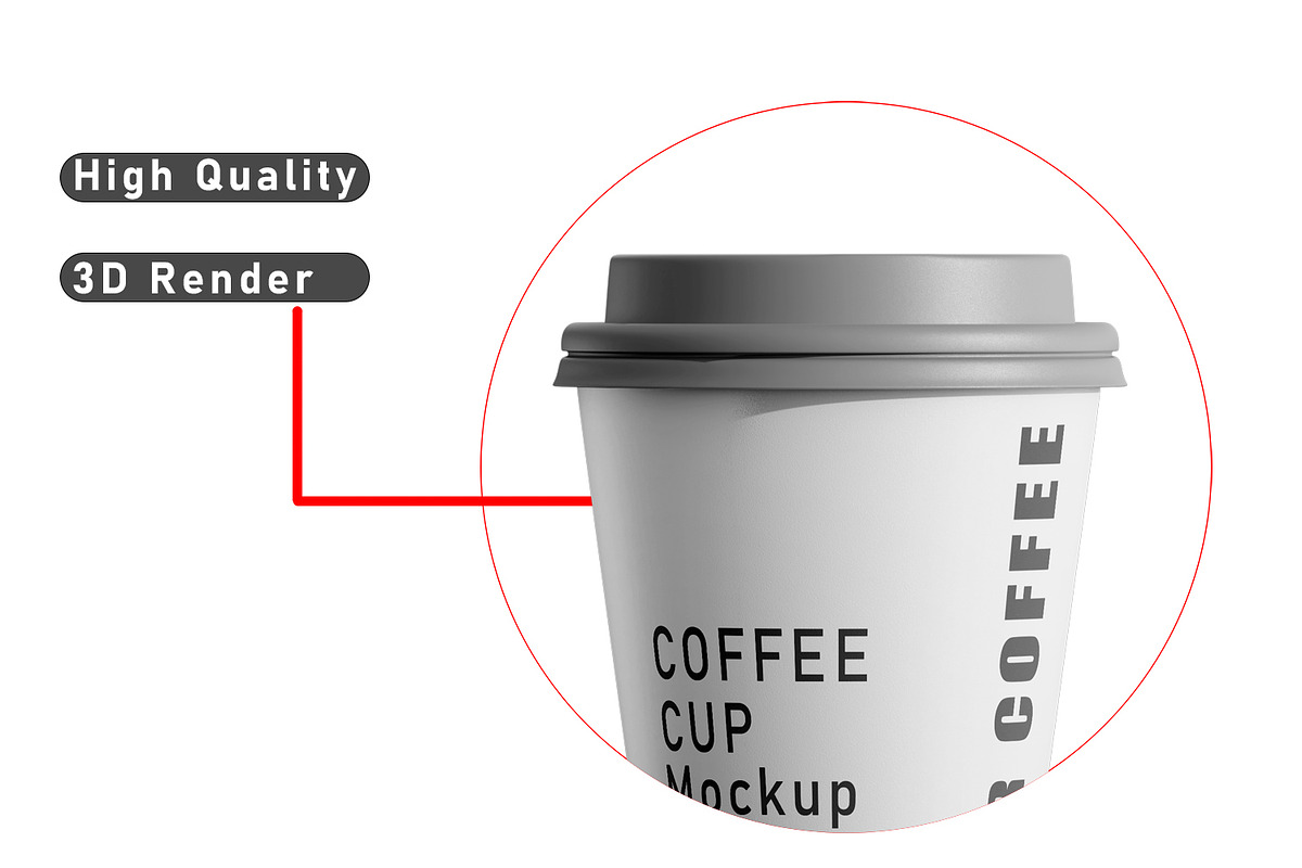 Scattered Paper Cups Mockup, a Packaging Mockup by pixelmock (Photo 9 of 18)
