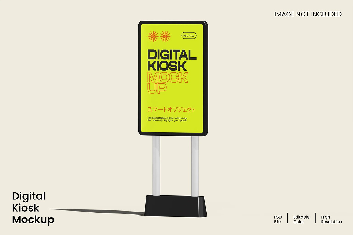 Digital Kiosk Mockup, an Advertising Mockup by renderstockmarket