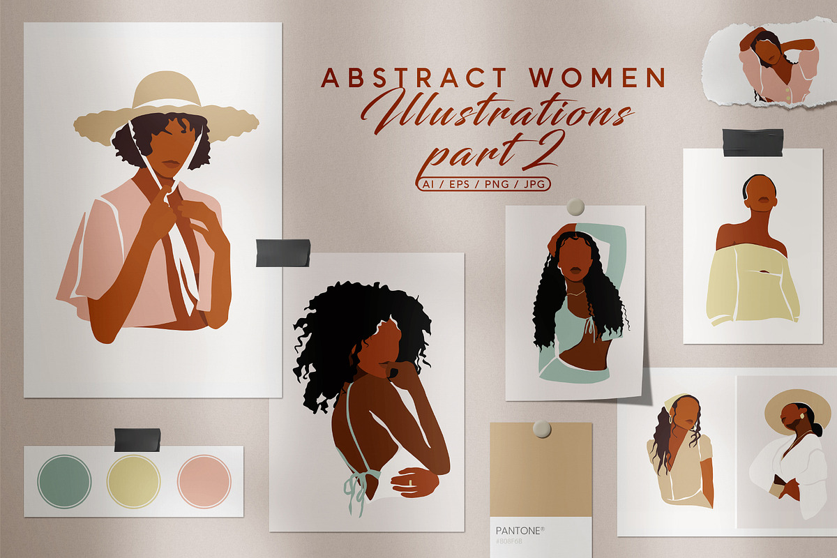 Women Abstract Illustrations part II, a Decorative Illustration by TiriCo (Photo 1 of 12)
