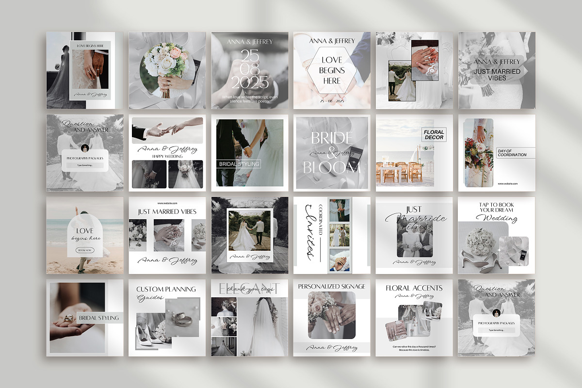 Wedding Instagram Canva Template preview 5