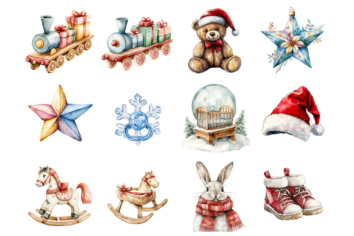 Baby Christmas Festive, an Illustration by Design Market (Photo 2 of 3)