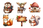 Autumn Fall Woodland Clipart, an Illustration by Daily.Designs (Thumbnail 2 of 5)