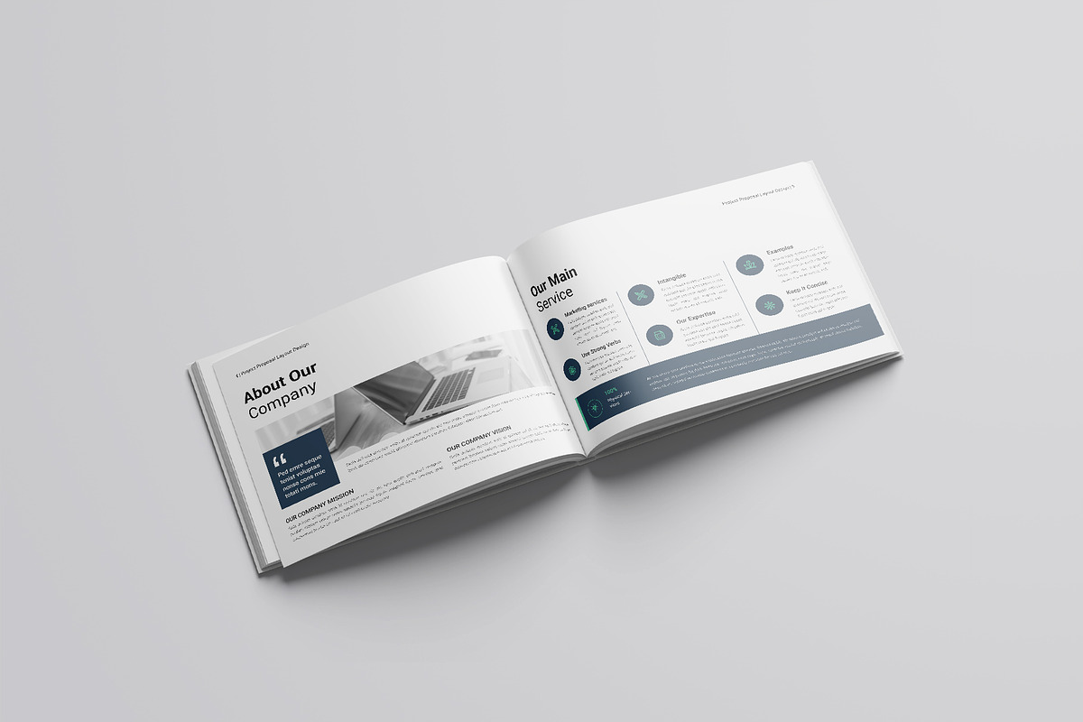 Project Proposal Template Landscape, a Brochure Template by DesignCrest (Photo 6 of 14)