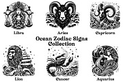 Ocean Zodiac Signs Collection, an Object Illustration by FITALARTSNEDIGI (Thumbnail 2 of 5)