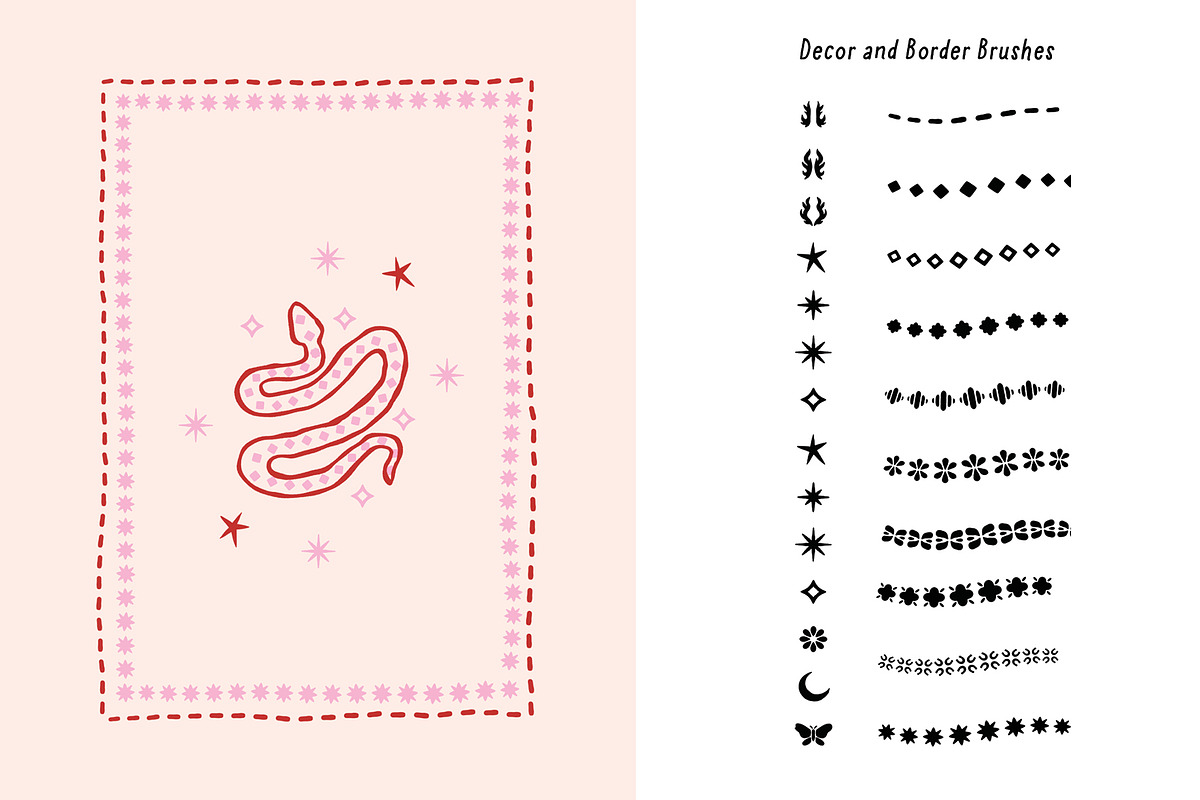 Whimsy Cowgirl 102 Procreate Brushes, a Brush Add-On by Pencil Twist (Photo 5 of 10)