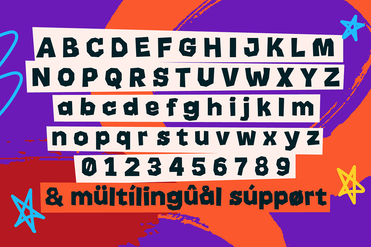 Grillano – Fun Blocky Display Font, a Sans Serif Font by Juru Rancang Studio (Photo 3 of 6)