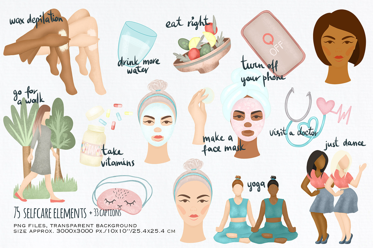 Self care, hobby, home & good mood, a Decorative Illustration by Skliarova (Photo 9 of 14)