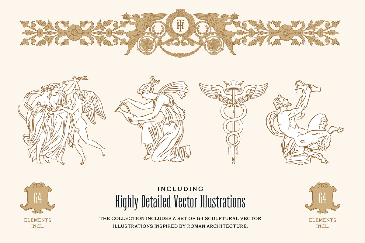 Hermitage Fonts and Illustrations, a Font by Heritage Type Co. (Photo 12 of 15)
