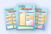 Daily and Weekly Planner, a Flyer Template by SquidPixey (Thumbnail 3 of 6)