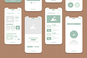 Mobile App Wireframe UI UX Design, a Wireframe Template by MightyDesign (Thumbnail 3 of 6)