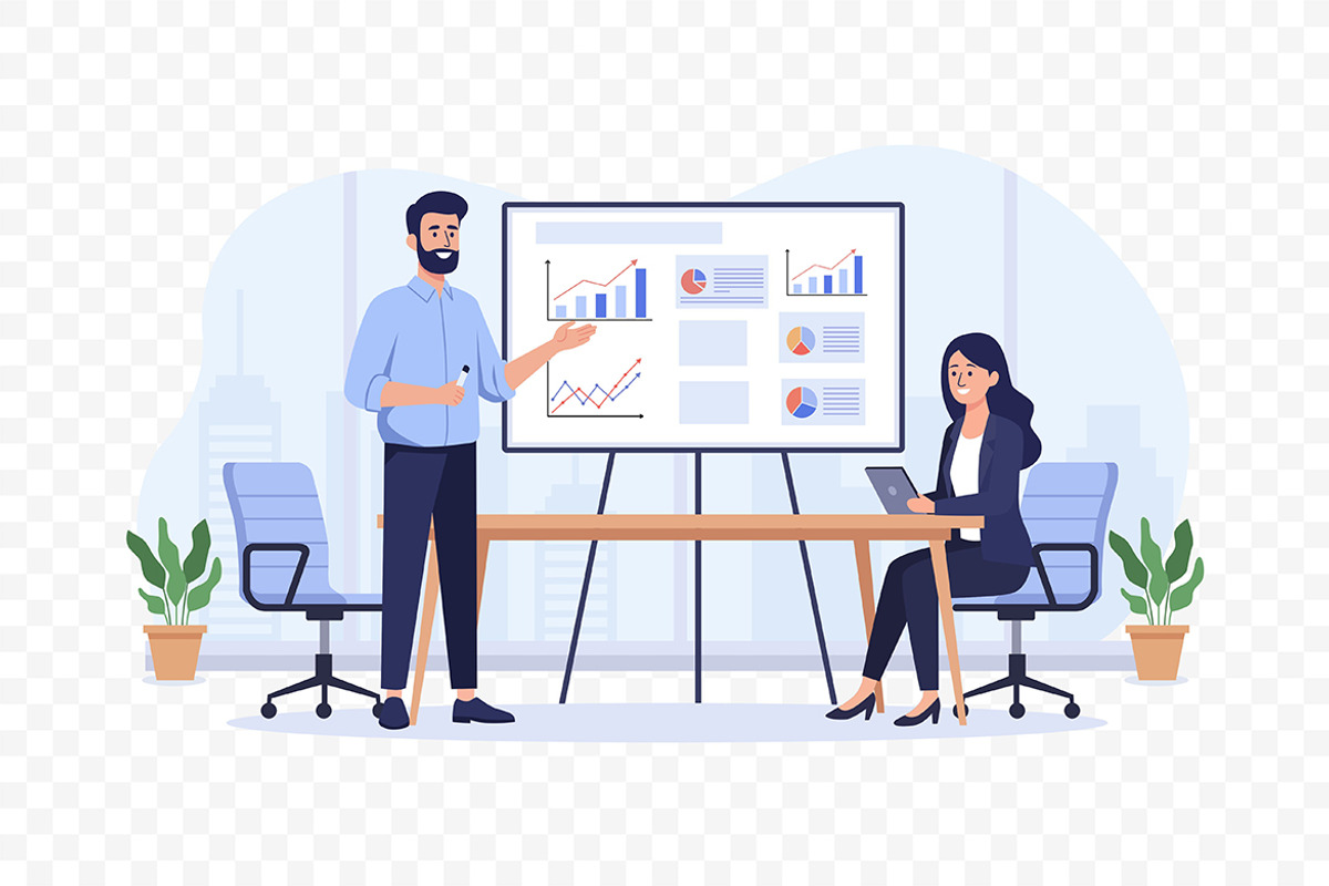 Digital Marketing Strategy and Data, a Finance Illustration by Partikusi Design (Photo 3 of 3)