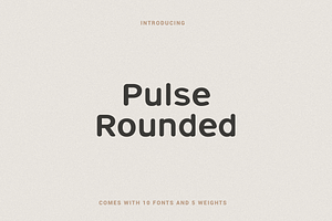 Pulse Rounded - A Modern Typeface