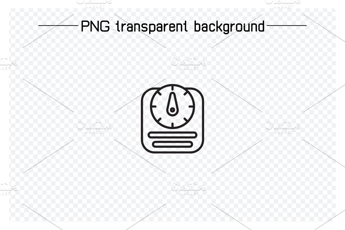 Weight Scale Icons Line Set, an Outline Icon by Designfour (Photo 6 of 7)
