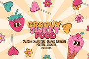 Groovy Sweet Food Collection, a Food Illustration by Alla's Creations (Thumbnail 1 of 13)
