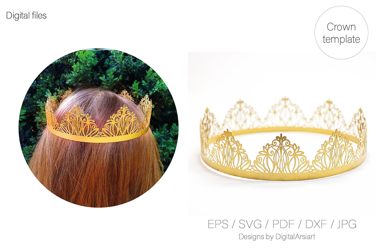 Princess crown 3D Birthday tiara, a Decorative Illustration by DigitalArsiart (Photo 4 of 6)